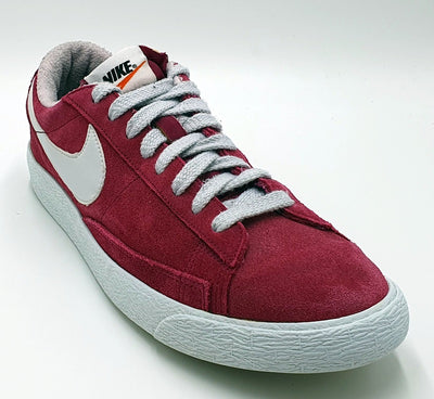 Nike Blazer Low Suede Trainers 538402-603 Red/Slate Grey/White UK8.5/US9.5/EU43