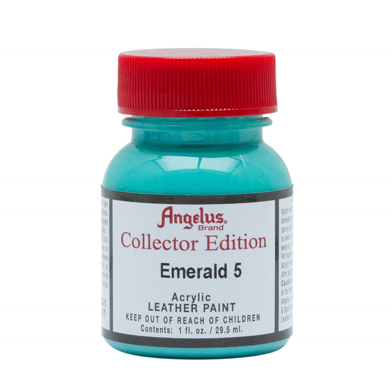 Angelus Collector Edition Acrylic Leather Paint- Emerald 5 - 1fl oz / 30ml - Custom Sneakers