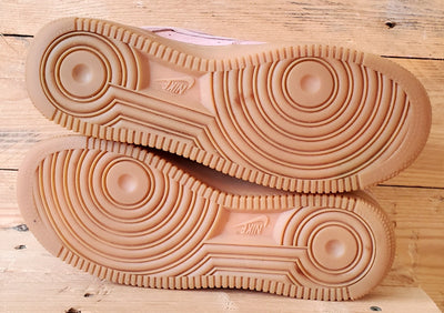 Nike Air Force 1 Low Suede Trainers UK4.5/US7/EU38 AA0287-600 Particle Pink/Gum