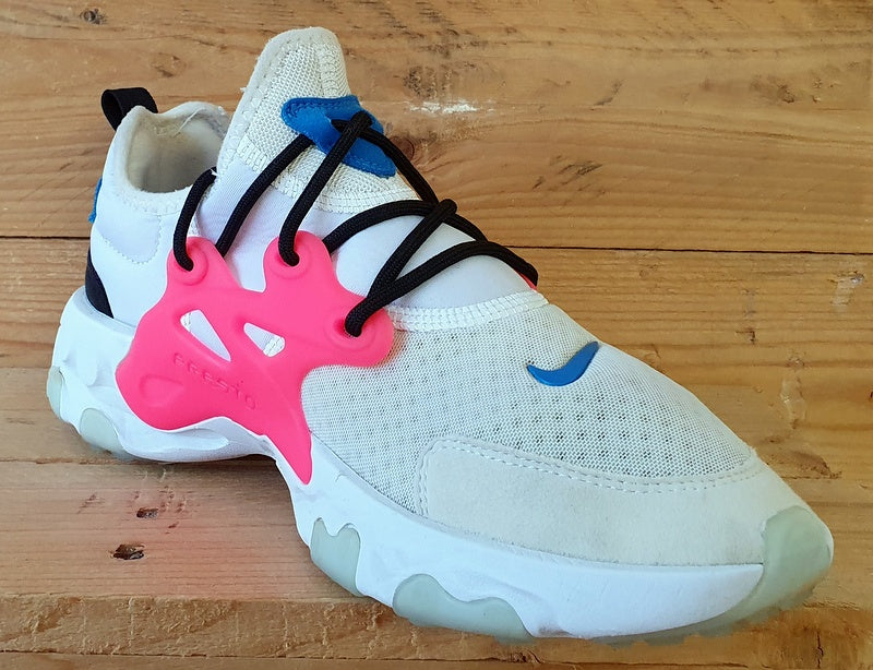 Nike React Presto GS Low Trainers UK5.5/US6Y/EU38.5 BQ4002-101 White Hyper Pink