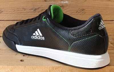 Adidas Oracle Logo IV Leather Trainers UK8/US8.5/EU42 U43827 Black/White/Green