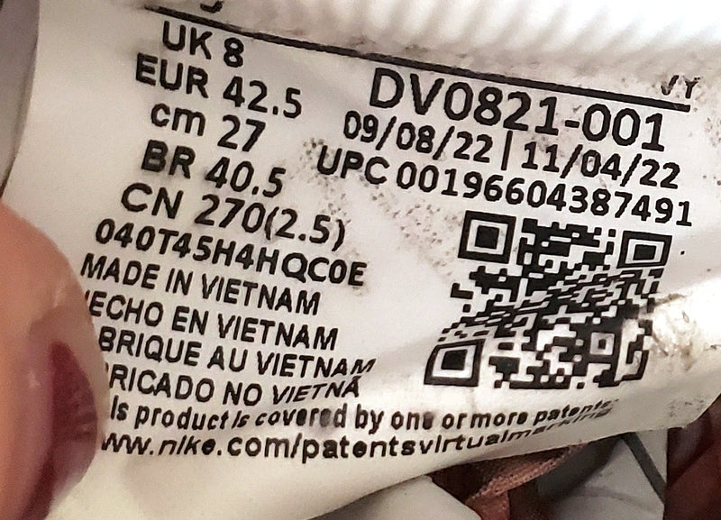 Nike Dunk Jumbo Low Leather Trainers UK8/US9/EU42.5 DV0821-001 White