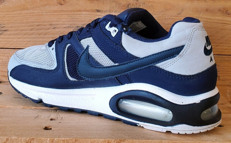 Nike Air Max Command Textile Trainers UK7/US8/EU41 629993-045 Pure Platinum/Navy