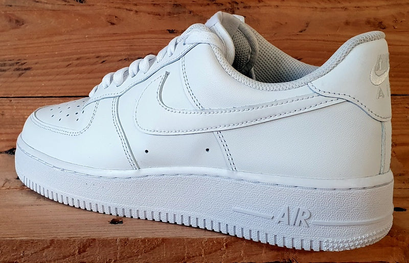 Nike Air Force 1 '07 Low Leather Trainers UK9/US10/EU44 CW2288-111 Triple White