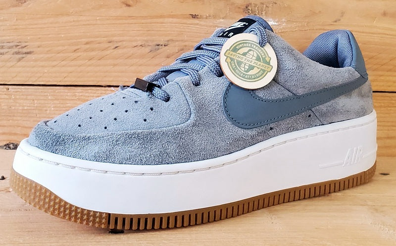 Nike Air Force 1 Sage Low Suede Trainers UK5/US7.5/EU38.5 AR5339-003 Cool Grey