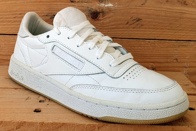 Reebok Club C 85 Low Leather Trainers UK5/US7.5/EU38 AR1407 Triple White