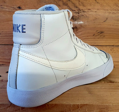 Nike Blazer Mid 77 GS Leather Trainers UK5.5/US6Y/EU38.5 DA4086-104 White Light