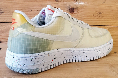 Nike Air Force 1 Crater Textile Trainers UK4/US6.5/EU37.5DO7692-100 Cream/White