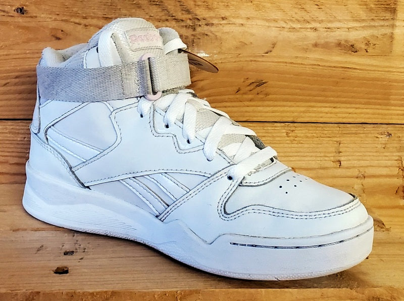 Reebok Royal BB4500 Mid Leather Trainers UK4/US6.5/EU37 G58640 Triple White