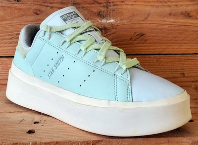 Adidas Stan Smith Platform Low Leather Trainers UK6.5/US8/E40 GY9343 Linen Green