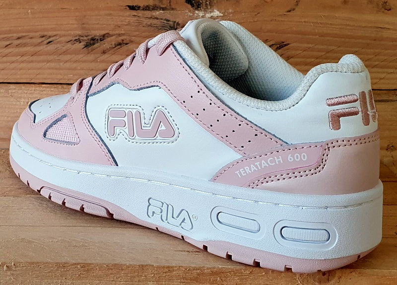 Fila Teratach 600 Low Leather Trainers UK4.5 US5.5 EU38 3FM01775 155 White Pink