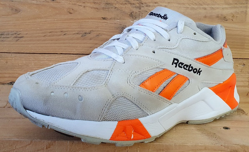 Reebok Aztrek Low Textile/Suede Trainers UK10/US11/EU44.5 CN7472 Solar Orange