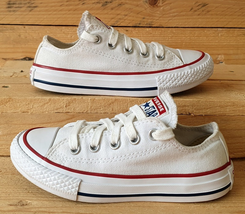 Converse Chuck Taylor All Star Low Kids Trainers UK10/US10.5/EU27 3J256C White