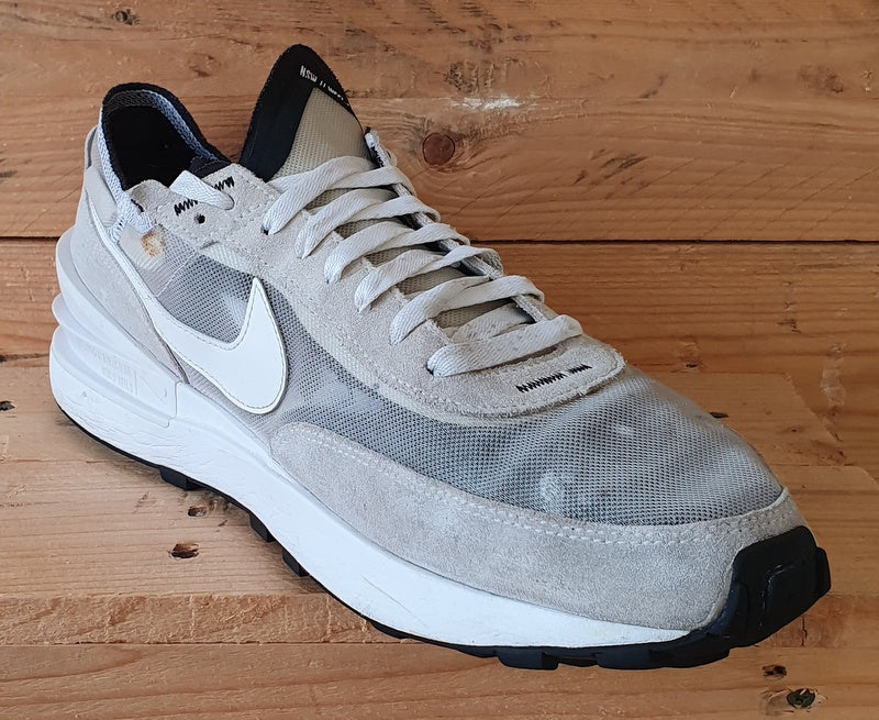 Nike Waffle One Low Textile/Suede Trainers UK11/US12/EU46 DA7995-100 White