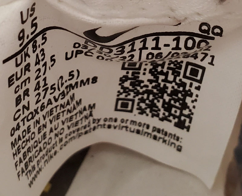 Nike Blazer 77 Jumbo Mid Leather Trainers UK8.5/US9.5/EU43 DD3111-100 White