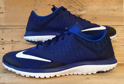 Nike FS Lite Run 2 Low Textile Trainers UK11/US12/EU46 685266-405 Blue/White
