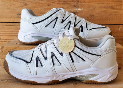 Dunlop Court Master III Low Leather Trainers UK8/US9/EU42 K/1013/100 White/Black