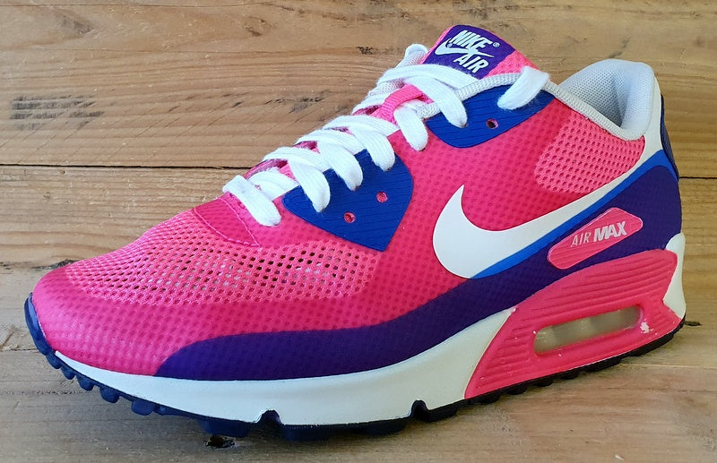 Nike Air Max 90 Hyperfuse Textile Trainers UK6/US8.5/EU40 454460-600 Pink Flash