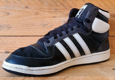 Adidas Top Ten Mid Leather Trainers UK8.5/US9/EU42.5 GX0742 Black/White