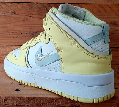 Nike Dunk High Up Rebel Leather Trainers UK5.5/US8/EU39 DH3718-105 Lemon Yellow