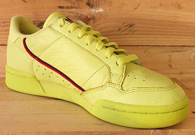 Adidas Continental 80 Leather Trainers UK5/US5.5/EU38 B41675 Semi Frozen Yellow