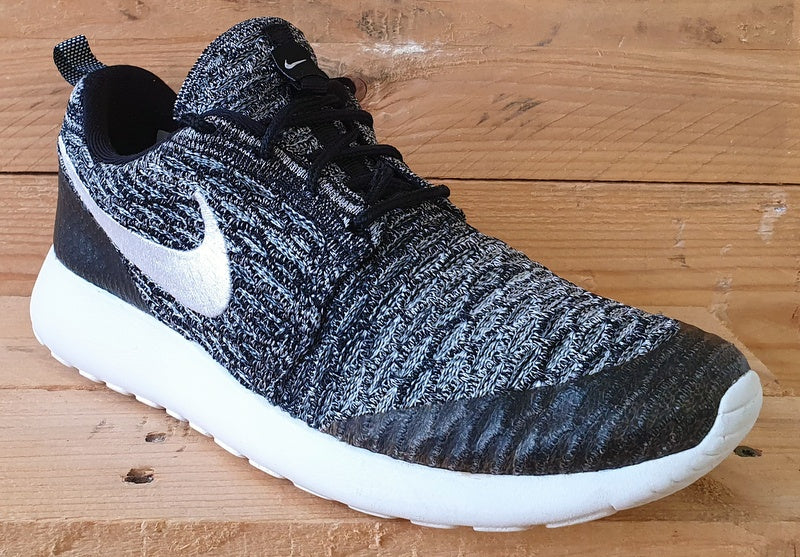 Nike Roshe One Flyknit Trainers UK5/US7.5/EU38.5 704927-010 Black Cool Grey