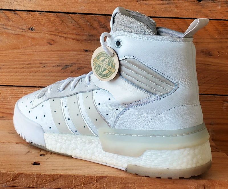 Adidas Rivalry RM Mid Leather Trainers UK8/US8.5/EU42 G27978 Triple White