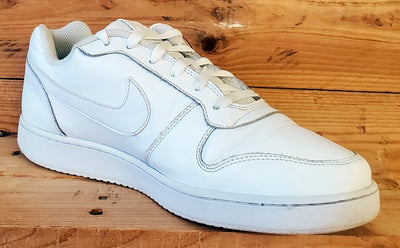 Nike Ebernon Low Leather Trainers UK10/US11/EU45 AQ1775-100 Triple White