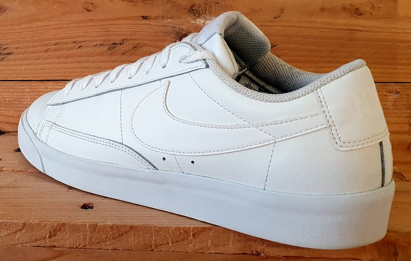 Nike Blazer Low LE Leather Trainers UK10/US11/E45 AQ3597-100 Triple White