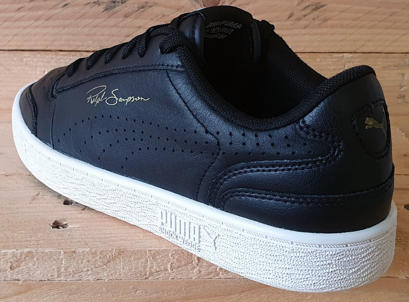 Puma Ralph Sampson Low Leather Trainers UK6 US7 EU39 371591 02 Black White VintageTrainers