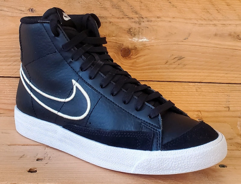 Nike Blazer 77 Playful Fonts Leather Trainers UK5.5/US6Y/EU38.5 DJ0265-001 Black