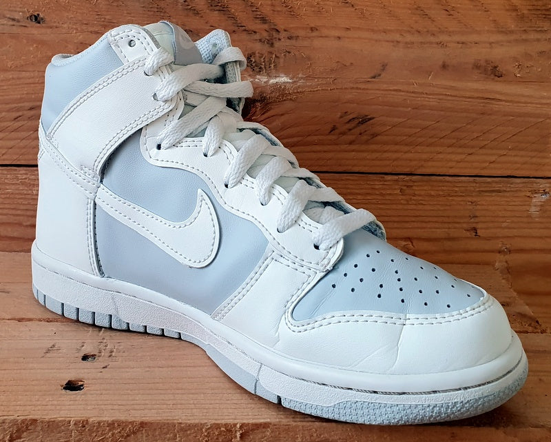 Nike Dunk High Leather Trainers UK4.5/US5Y/EU37.5 DB2179-107 Summit White/Grey