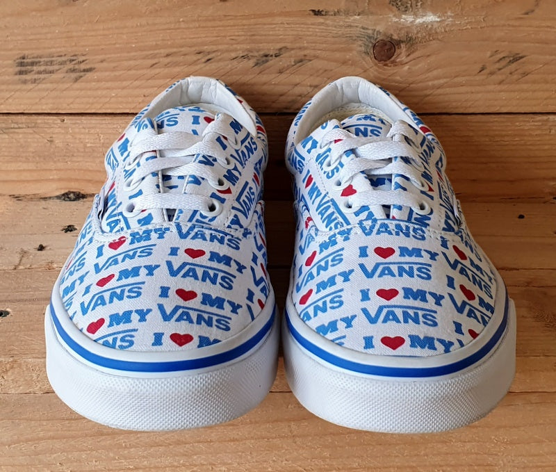 Vans Old Skool Low Canvas Trainers 721356 White/Blue/Red/Gumsole UK5/US7.5/EU38