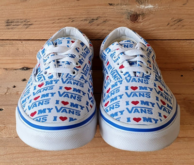 Vans Old Skool Low Canvas Trainers 721356 White/Blue/Red/Gumsole UK5/US7.5/EU38