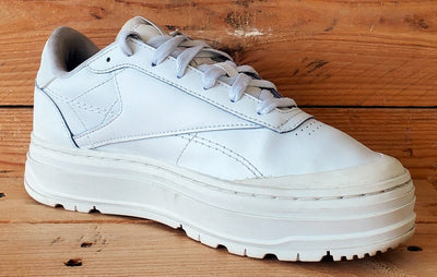 Reebok Club C Double Geo Low Leather Trainers UK5/US7.5/EU38 H69140 White