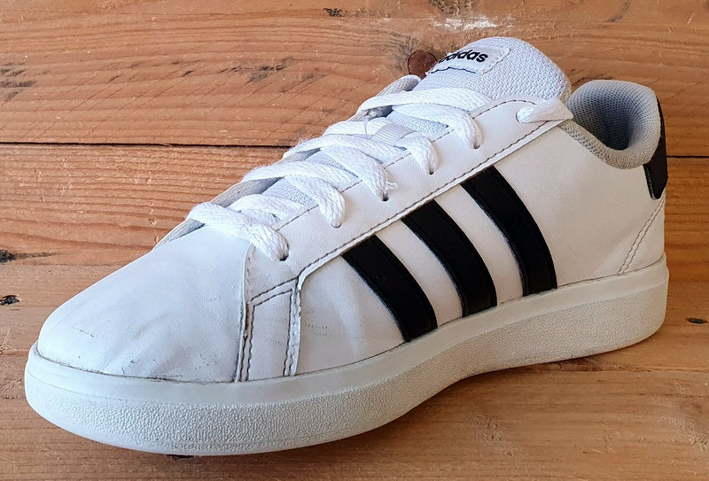 Adidas Grand Court Low Leather Trainers UK4.5/US5/EU37.5 GW6511 White/Black