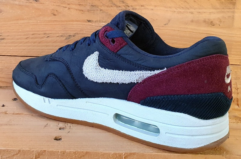 Nike Air Max 1 Crepe Low Suede Trainers UK9/US10/EU44 CD7861-400 Dark Obsidian