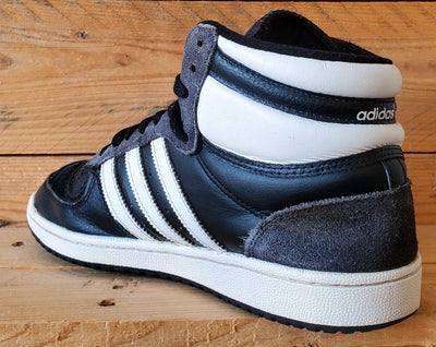 Adidas Top Ten Mid Leather Trainers UK8.5/US9/EU42.5 GX0742 Black/White