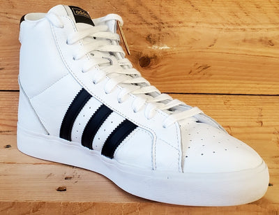 Adidas Basket Profi Mid Leather Trainers UK10/US10.5/EU44.5 FW3108 White/Black