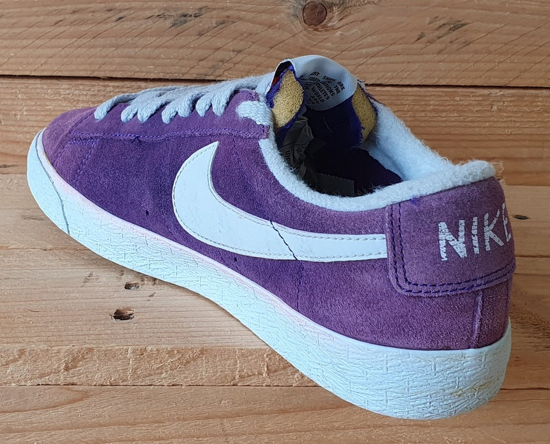 Nike Blazer Premium Low Suede Trainers UK6/US7/EU40 538402-501 Purple/Grey