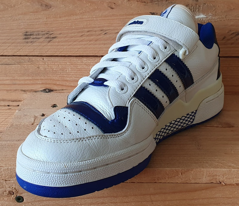 Adidas Originals Forum Low Leather Trainers UK9/US9.5/EU43 147085 White/Blue