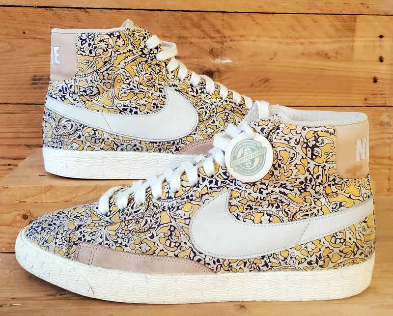 Nike Blazer Liberty Mid Textile Trainers UK9/US11.5/EU44 529037-700 Yellow/White