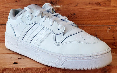 Adidas Rivalry Low Leather Trainers UK9/US9.5/EU43 GX2272 Triple White