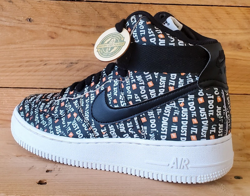 Nike Air Force 1 JDI Pack Mid Leather Trainers UK5/US7.5/EU38.5 AO5138-001 Black