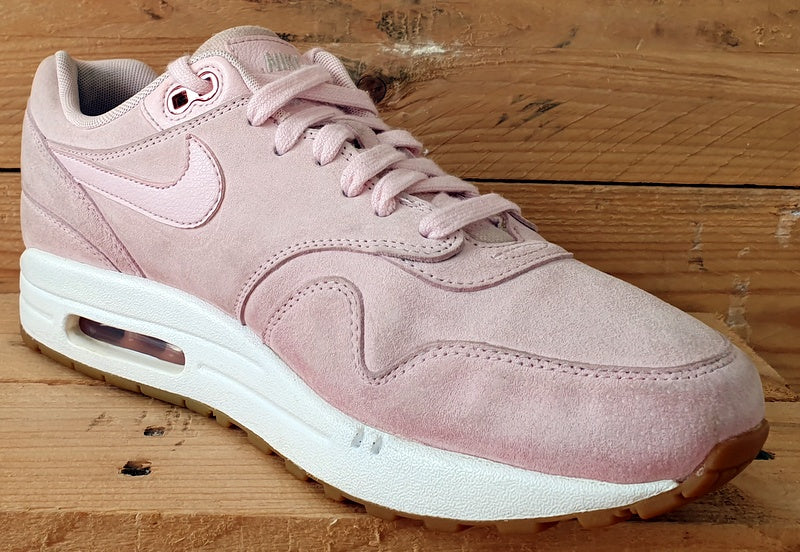 Nike Air Max 1 Low Suede Trainers UK7/US9.5/EU41 919484-600 Prism Pink