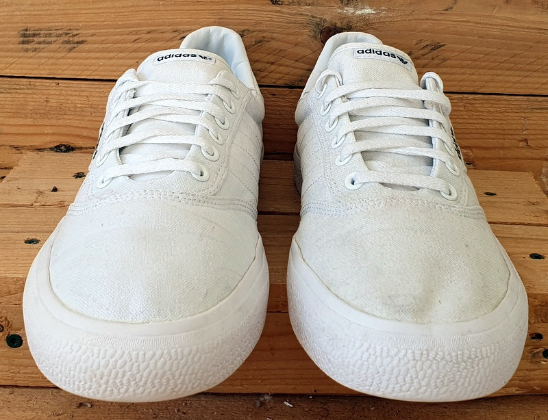 Adidas Original 3MC Low Canvas Trainers B22705 Triple White UK12 US12.5 EU47 VintageTrainers