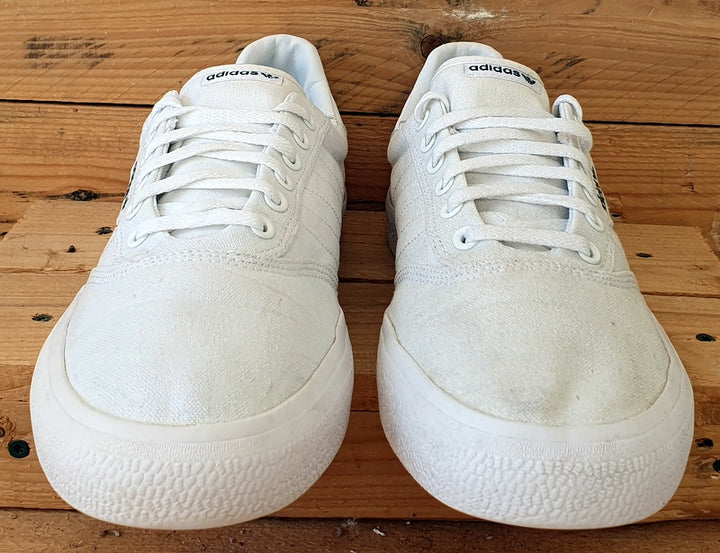 Adidas Original 3MC Low Canvas Trainers B22705 Triple White UK12 US12.5 EU47 VintageTrainers